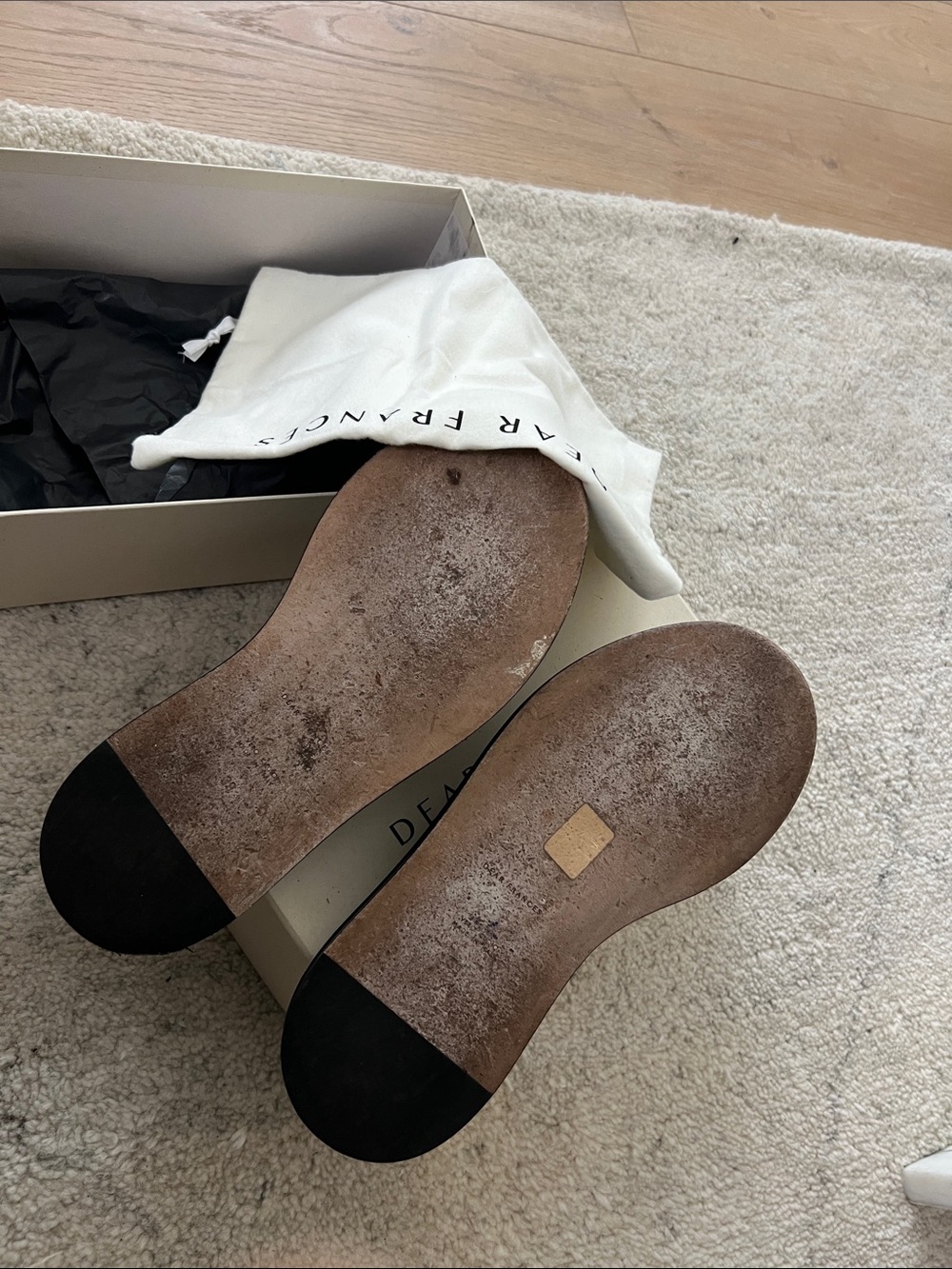 Dear Frances Black Platform Thong Sandals - Picture 5 of 6